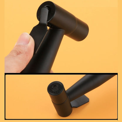 Wall-Mount Stainless Steel Handheld Toilet Bidet Sprayer Kit with Hose, Dual-Control T-Valve Sprayer, Matte Black / Stainless Steel