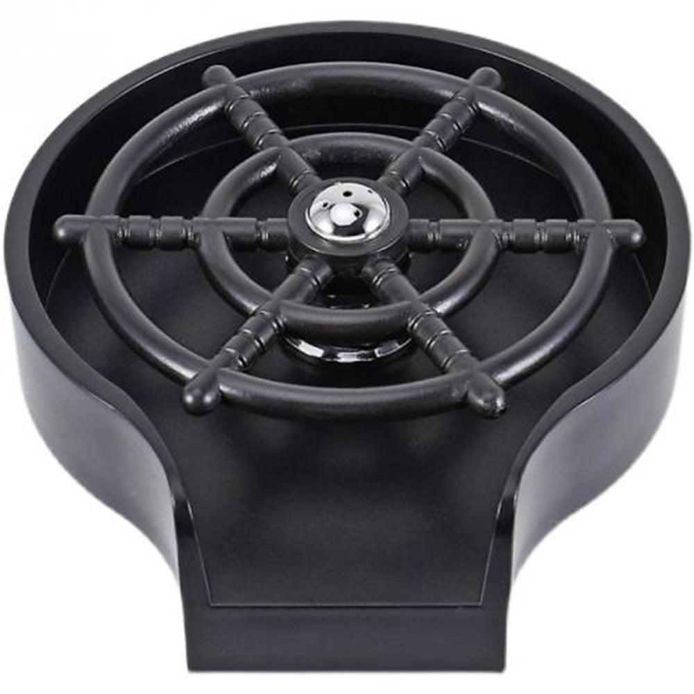 Matte Black Deck-Mounted Kitchen Sink Glass Rinser, High-Pressure Cup Washer for Kitchen / Bar