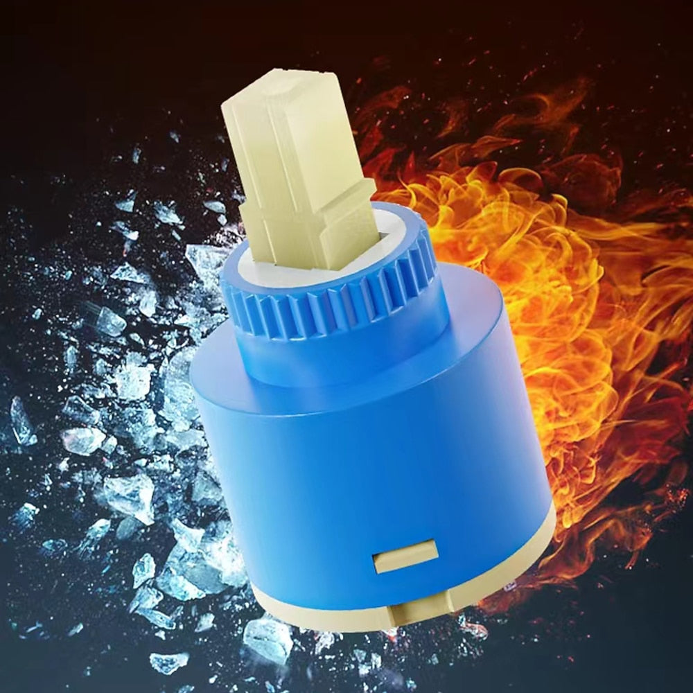 Universal Ceramic Disc Valve Cartridge Replacement, Single-Handle Faucet Cartridge