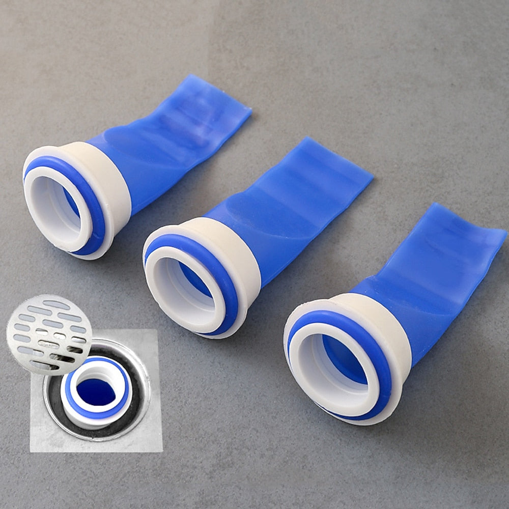 Two-Tone Silicone Floor Drain Backflow Preventer Core, Odor-Proof Sewer Pipe Drain Seal for Kitchen, Bathroom