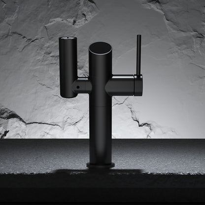 Modern Single-Hole Bathroom Faucet, Single-Handle Brass Sink Faucet, Polished Gold / Brushed Gold / Rose Gold / Matte Black / Chrome / Gunmetal / Matte White