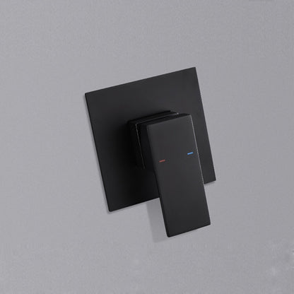 Matte Black Wall-Mount Swivel Spout Bathroom Faucet, Single-Handle 2-Hole Sink Faucet