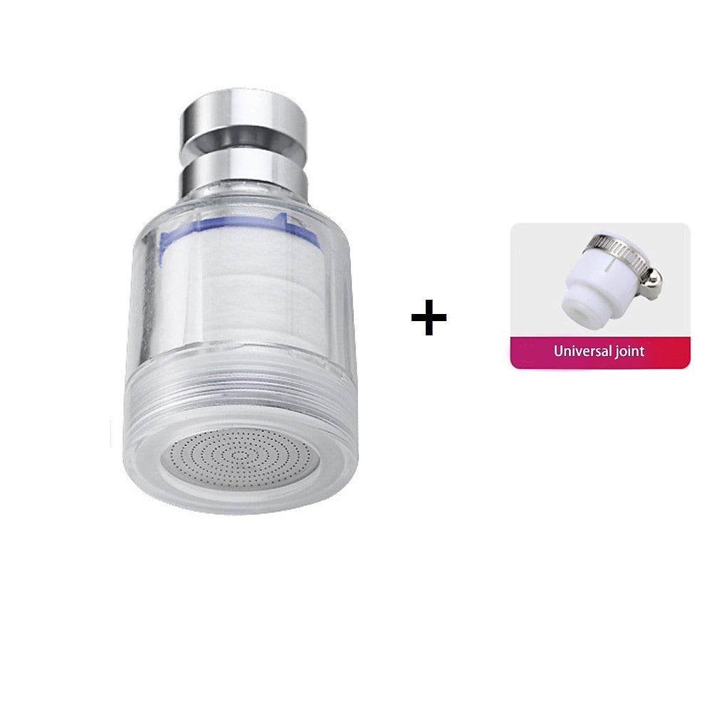 Rotatable Pressurized Faucet Aerator, Anti-Splash Water Saving Faucet Filter