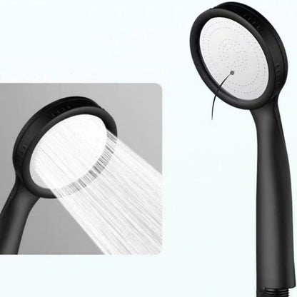 High-Pressure Rainfall Handheld Shower Head, Modern Single-Function ABS Shower, Chrome / Matte Black