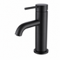Minimalist Single Handle 1-Hole Bathroom Sink Faucet, Matte Black