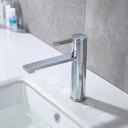 360-Degree Swivel Modern Bathroom Faucet, Single-Handle Vanity Faucet, Brushed Gold / Gunmetal / Matte Black / Chrome