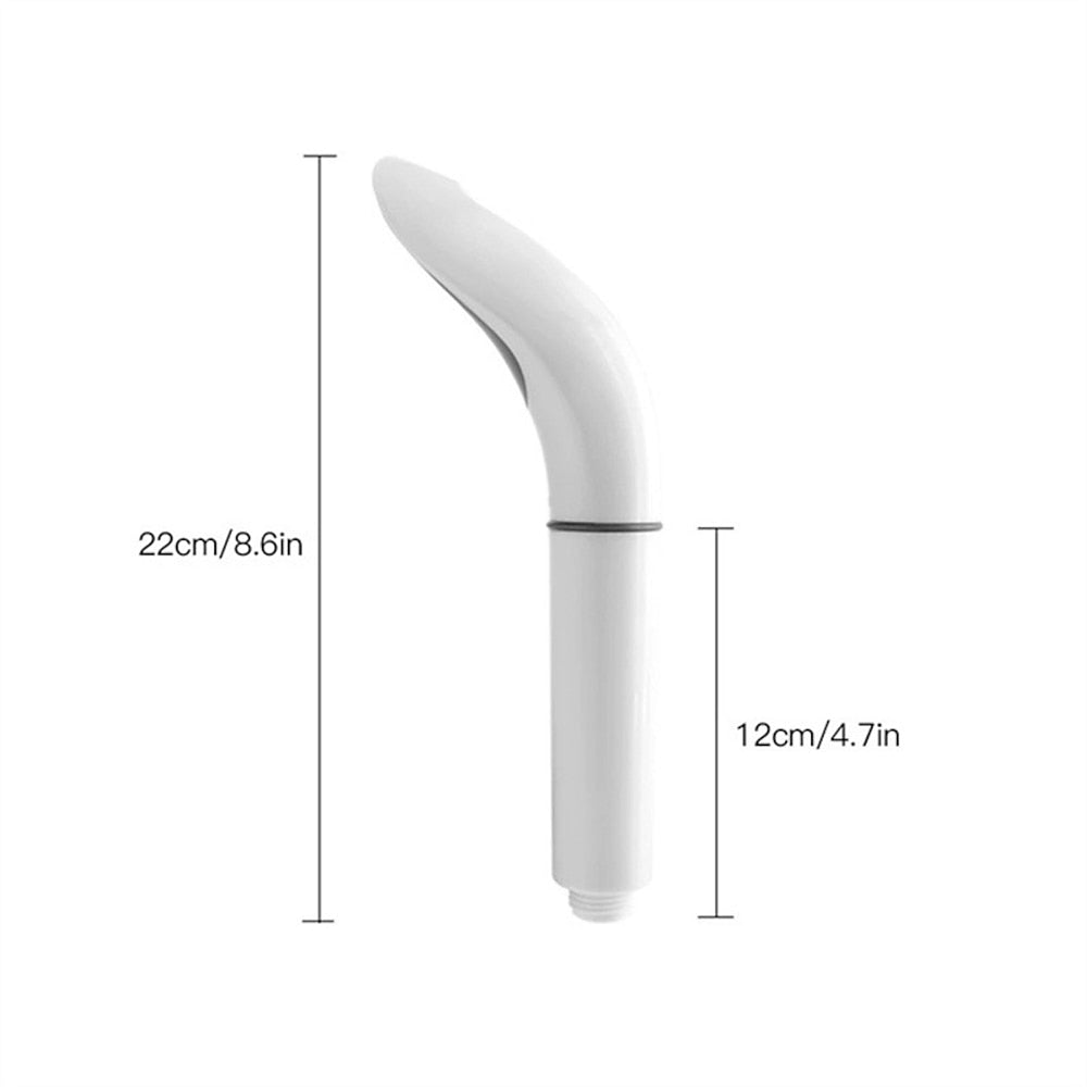 Matte White High Pressure Handheld Shower Head, Modern ABS Purifying Hand Shower