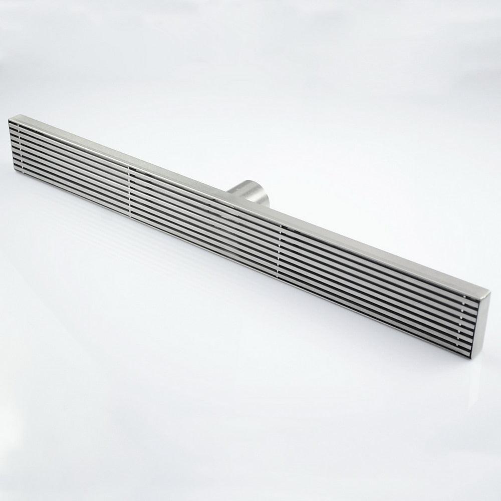 Stainless Steel Linear Floor Shower Drain, Modern Rectangular Trench Drain