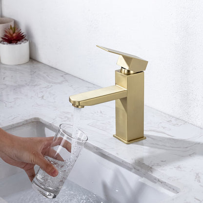Lagomel single-hole bathroom faucet, set in a Traditional/Classic bathroom