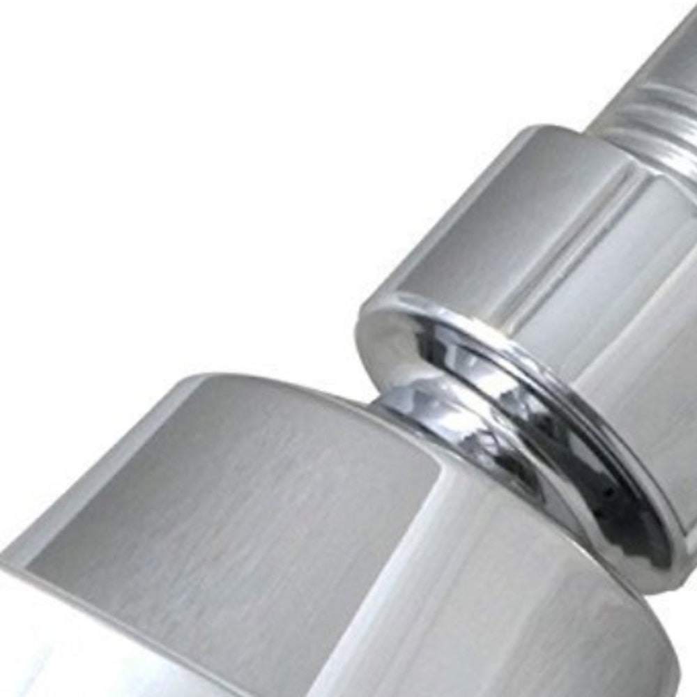 Chrome Modern Rain Shower Head, Swivel Joint Wall-Mount Top Spray Shower Head