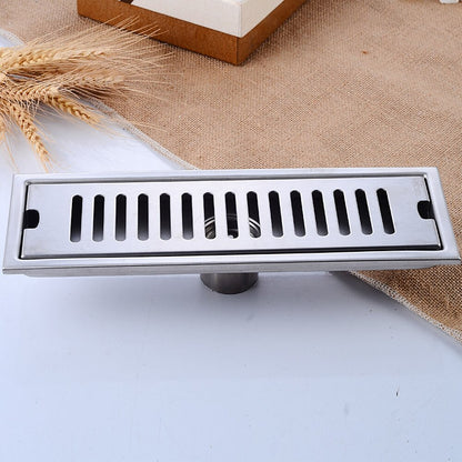 Modern Stainless Steel Linear Floor Drain, Rectangle Bathroom Shower Floor Grate Drain