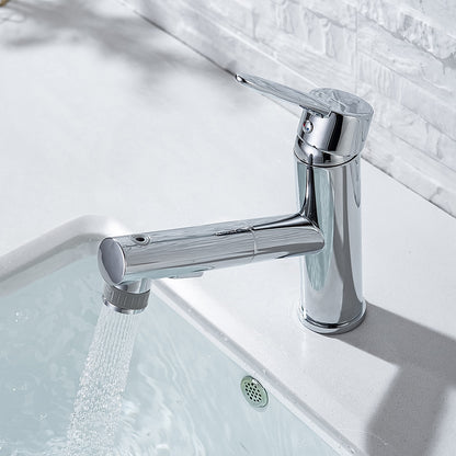 Vintage Dragon Vessel Sink Faucet, Single-Hole Double Cross Handle Brass Faucet