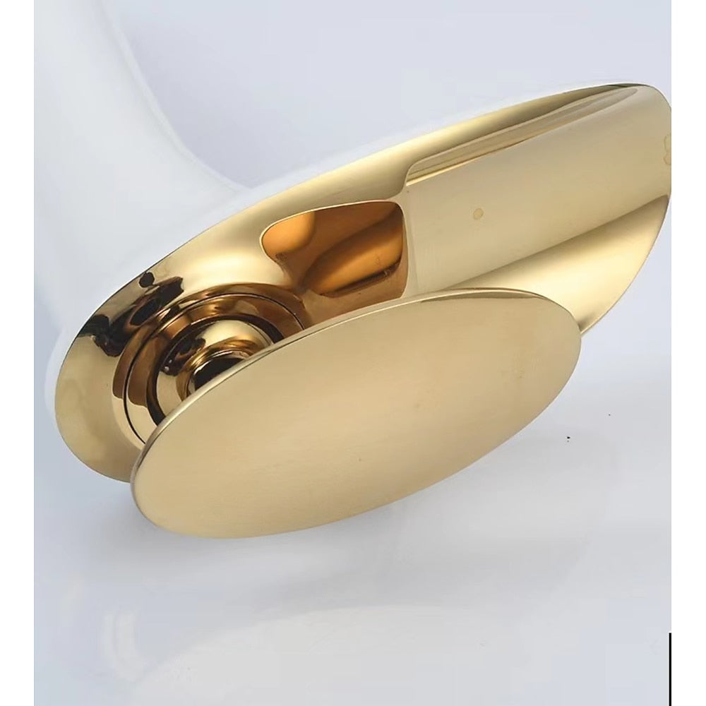 Waterfall Bathroom Faucet, Modern Single-Handle Single-Hole Faucet