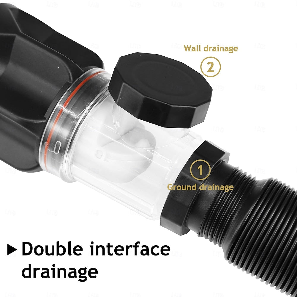 Chrome Pop-Up Bathroom Sink Drain Kit, Flexible Expandable P-Trap Pipe with Anti-Clogging Stopper