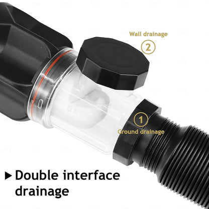 Chrome Pop-Up Bathroom Sink Drain Kit, Flexible Expandable P-Trap Pipe with Anti-Clogging Stopper