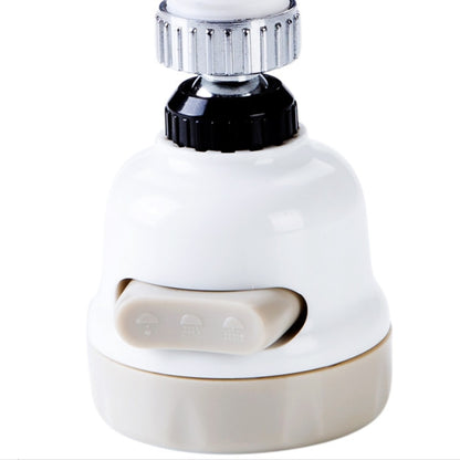 Matte White 3-Mode Rotatable Faucet Aerator, 360-Degree Swivel Water-Saving Spray Head