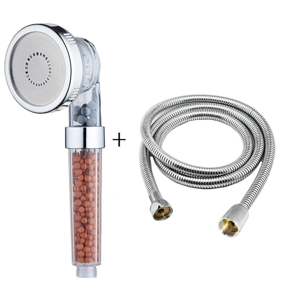 Chrome 3-Mode Filtered Hand Shower, High Pressure Handheld Shower Head