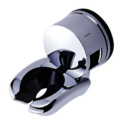Chrome ABS Suction Cup Shower Head Holder, Adjustable Wall-Mounted Handheld Shower Bracket