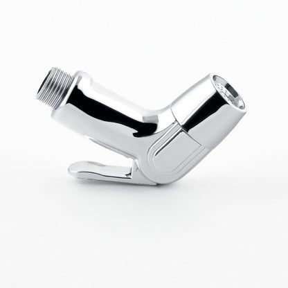 Chrome Handheld Bidet Sprayer, Single-Handle Wall-Mount Toilet Faucet with Hose / Bracket