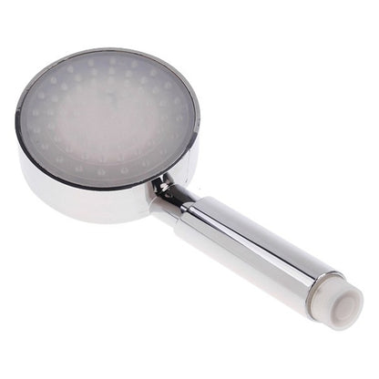 Chrome LED -Changing Handheld Shower Head, Modern ABS 2-Mode Jet-Rainfall Showerhead