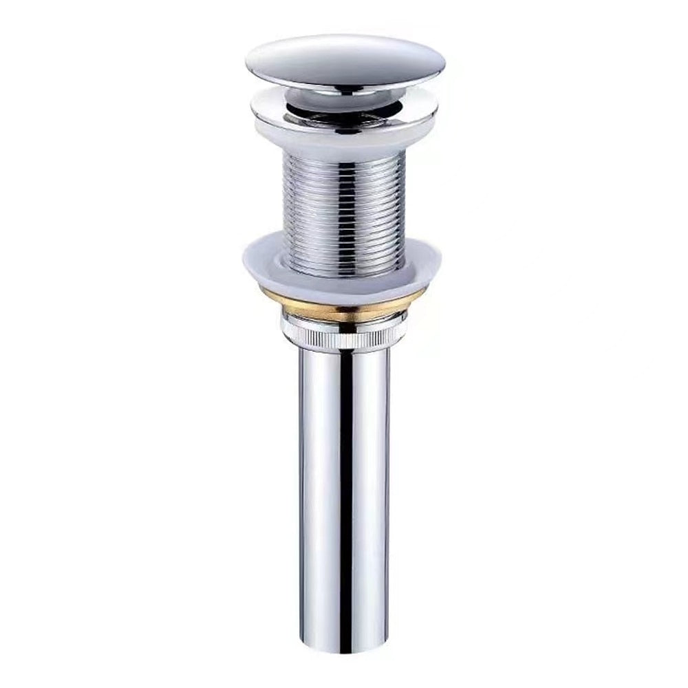 Waterfall Bathroom Faucet, Modern Single-Hole Single-Handle Faucet with Pop-Up Drain, Chrome / Matte Black / Gunmetal