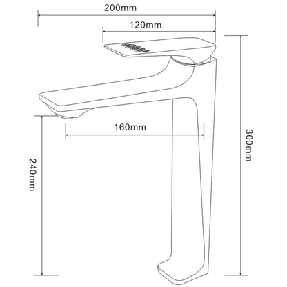 Modern Single-Hole Vessel Sink Faucet, Single-Handle Tall Bathroom Faucet, Brushed Gold / Matte Black / Chrome / Matte White / Gunmetal