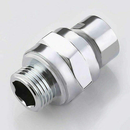 Chrome Modern Brass Swivel Ball Joint Shower Head Adapter, Angle Adjustable Shower Head Adapter