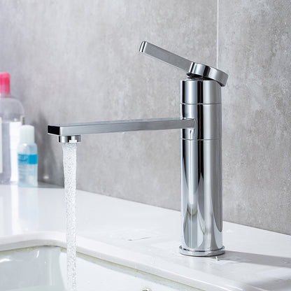 360-Degree Swivel Modern Bathroom Faucet, Single-Handle Vanity Faucet, Brushed Gold / Gunmetal / Matte Black / Chrome