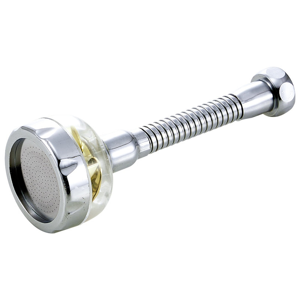 Chrome 360-Degree Swivel Faucet Aerator, Splash-Proof Faucet Spray Head for Kitchen Sink