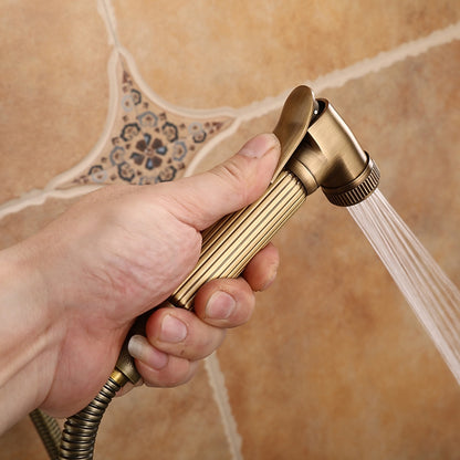 Rainfall Wall-Mounted Shower System, Single-Handle Tub Spout Faucet, Antique Brass / Brushed Nickel
