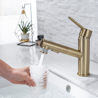 Vintage Dragon Vessel Sink Faucet, Single-Hole Double Cross Handle Brass Faucet