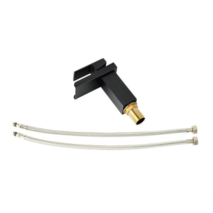 Waterfall Oil-Rubbed Bronze Single-Hole Bathroom Faucet, Single-Handle Deck-Mount Faucet