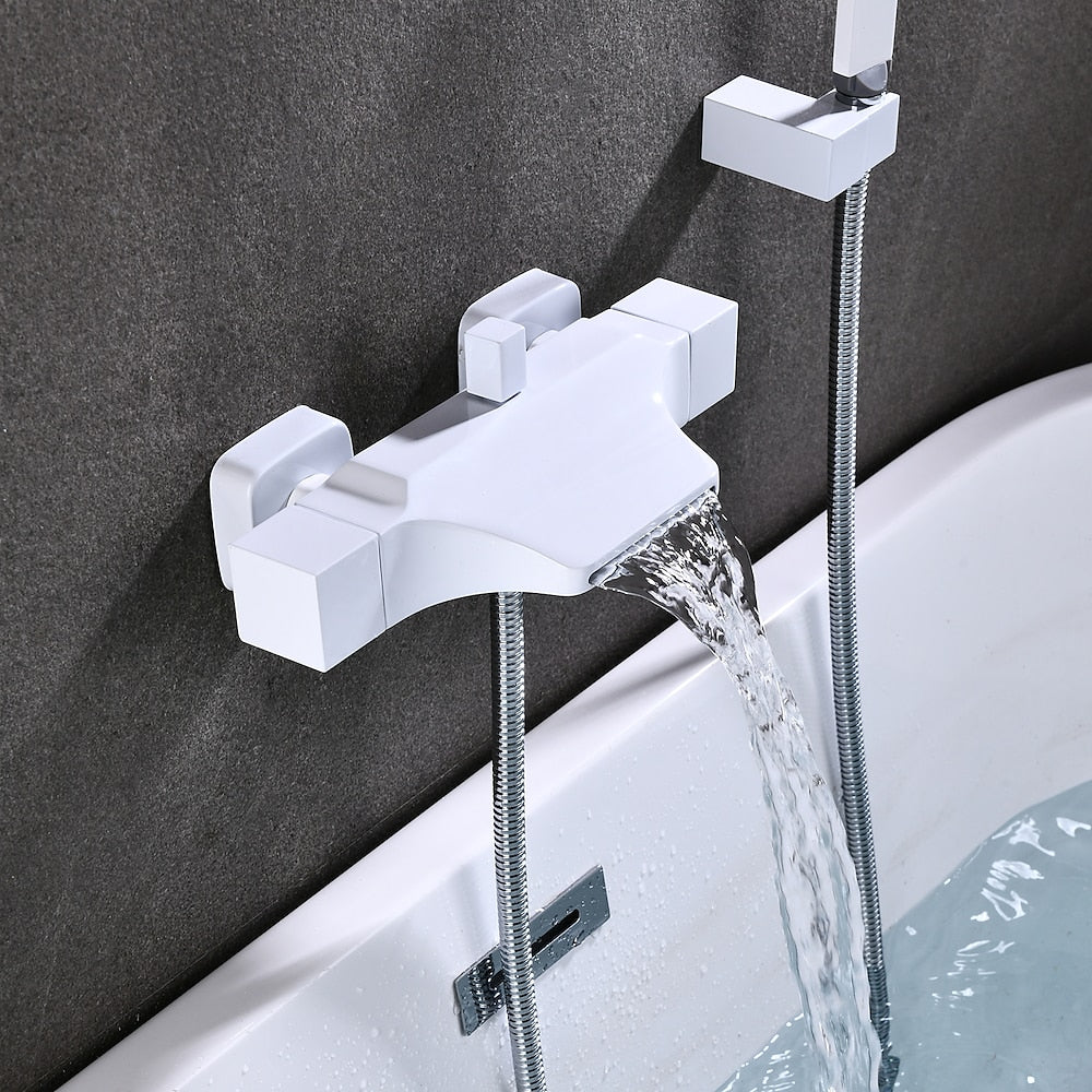 Modern Single-Hole Kitchen Faucet, Dual-Handle Pull-Down Sprayer Faucet with Swivel Spout