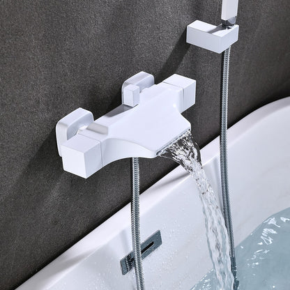 Modern Single-Hole Kitchen Faucet, Dual-Handle Pull-Down Sprayer Faucet with Swivel Spout