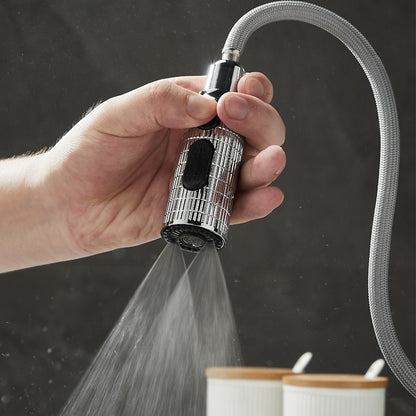 High Arc Pull-Down Kitchen Faucet, Single-Handle Sink Faucet with 3-Mode Sprayer, Brushed Gold / Gunmetal / Chrome