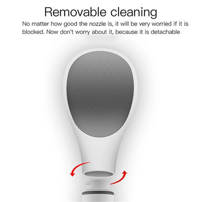 Matte White High Pressure Handheld Shower Head, Modern ABS Purifying Hand Shower