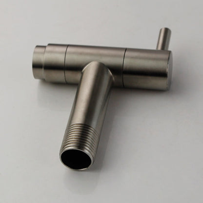 Stainless Steel Wall-Mount Kitchen Faucet, Single-Handle Cold Only Tap