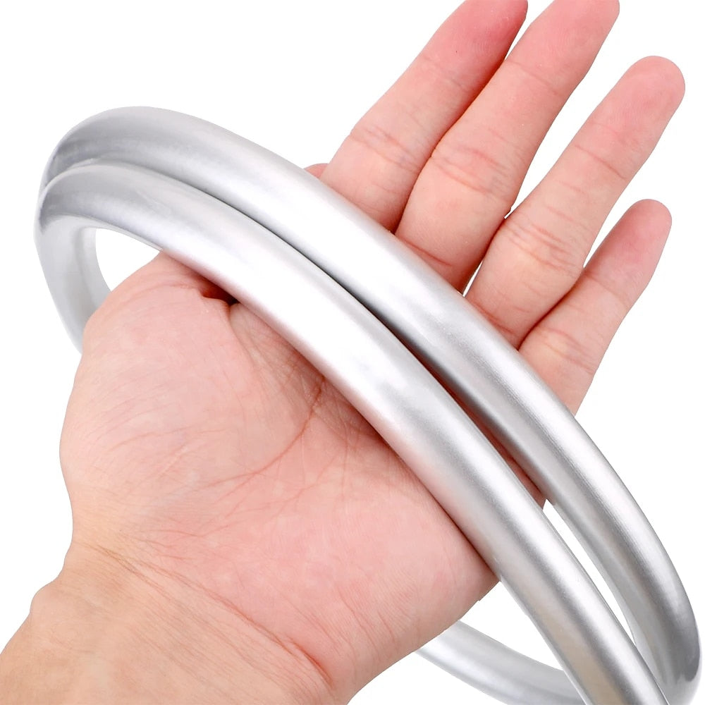 Anti-Winding Flexible Handheld Shower Hose, Smooth PVC Universal Shower Hose, Gray / Silver