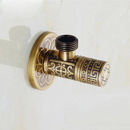 Lagomel wall-mounted angle valve, set in a Vintage/Retro bathroom