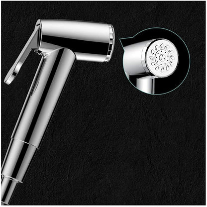 Electroplated ABS Handheld Bidet Sprayer, Self-Cleaning Toilet Faucet with PVC Hose / Valve