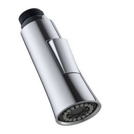 Lagomel pull-down replacement spray head in chrome, set in a Modern kitchen