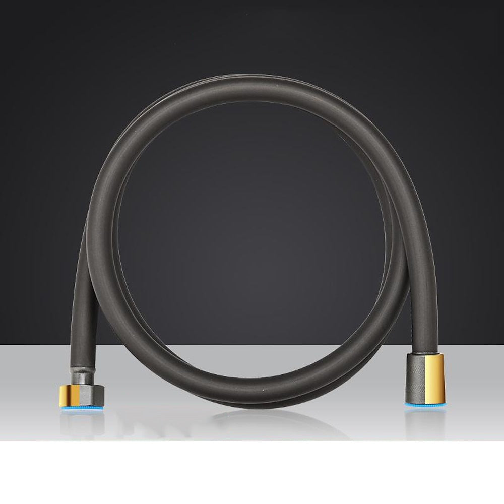 Kink-Free Flexible Handheld Shower Hose, 360-Degree Swivel Replacement Shower Tube, Chrome / Matte Black / Matte White / Stainless Steel