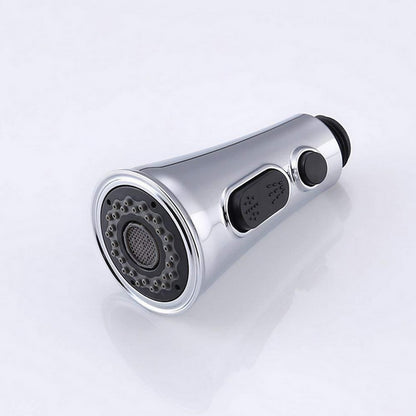 Chrome 3-Function Pull-Down Kitchen Faucet Replacement Spray Head, G1/2 Thread Faucet Aerator Spout