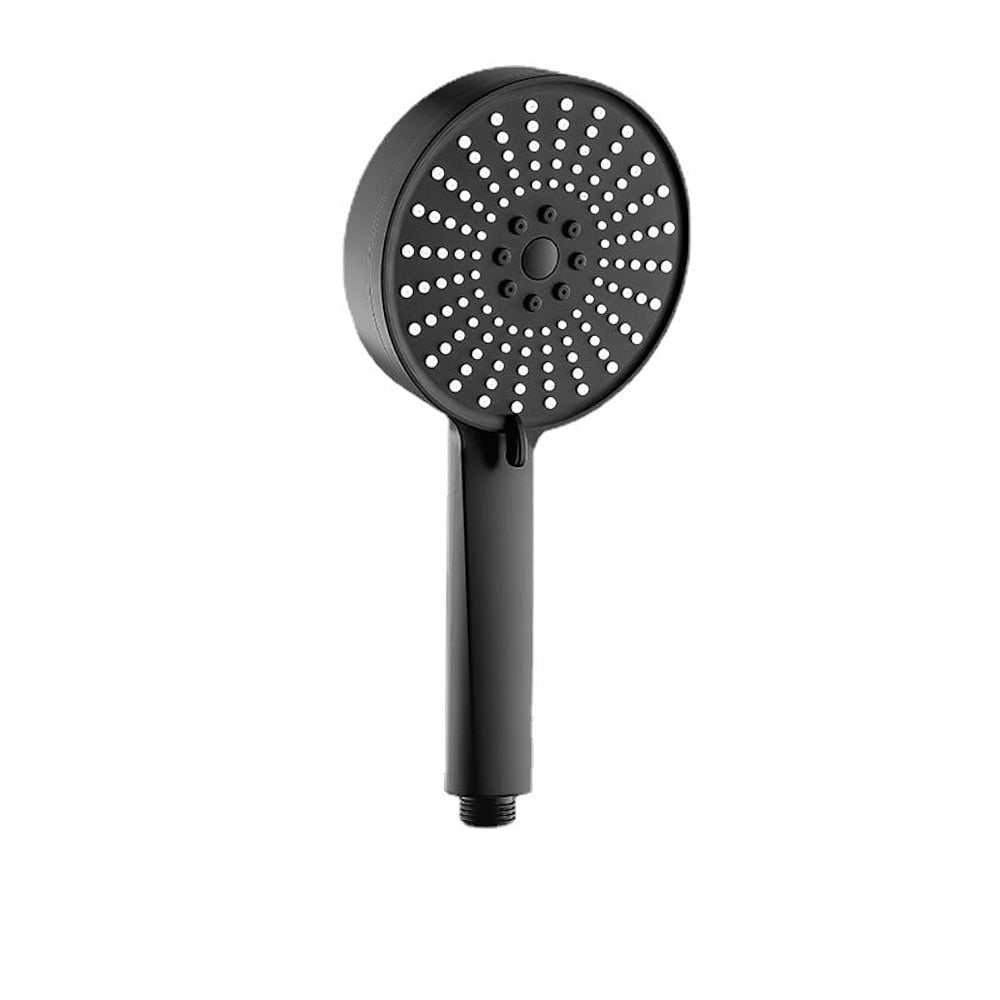 Modern 5-Mode High Pressure Handheld Shower Head, Adjustable Water Saving Showerhead, Chrome / Matte Black
