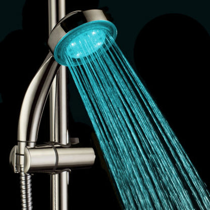 Chrome LED -Changing Handheld Showerhead, 2-Spray Mode Hand Shower