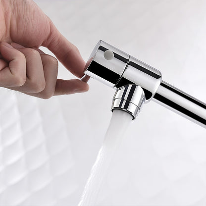Wall-Mount Folding Pot Filler Faucet, Dual-Handle Kitchen Faucet, Chrome / Matte Black / Polished Gold / Brushed Gold