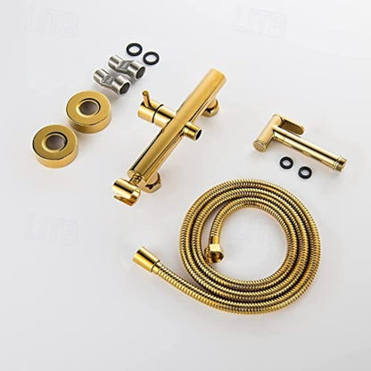 Self-Cleaning Handheld Bidet Faucet, Wall-Mount Single-Handle Mixer Valve, Chrome / Brushed Gold / Matte Black / Gunmetal