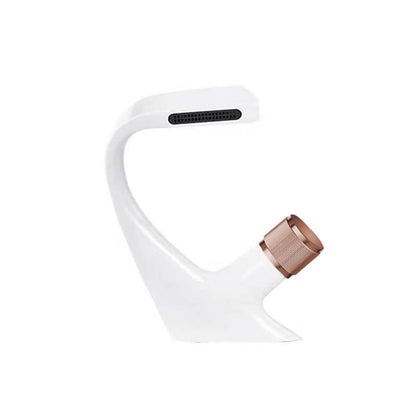 Waterfall Single-Hole Bathroom Faucet, Modern Brass Single-Handle Faucet