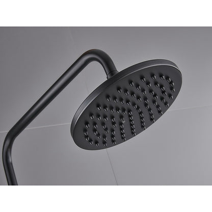 Oil-Rubbed Bronze Traditional Complete Shower System, Wall-Mounted Dual-Handle Brass Shower Faucet with Handheld Shower