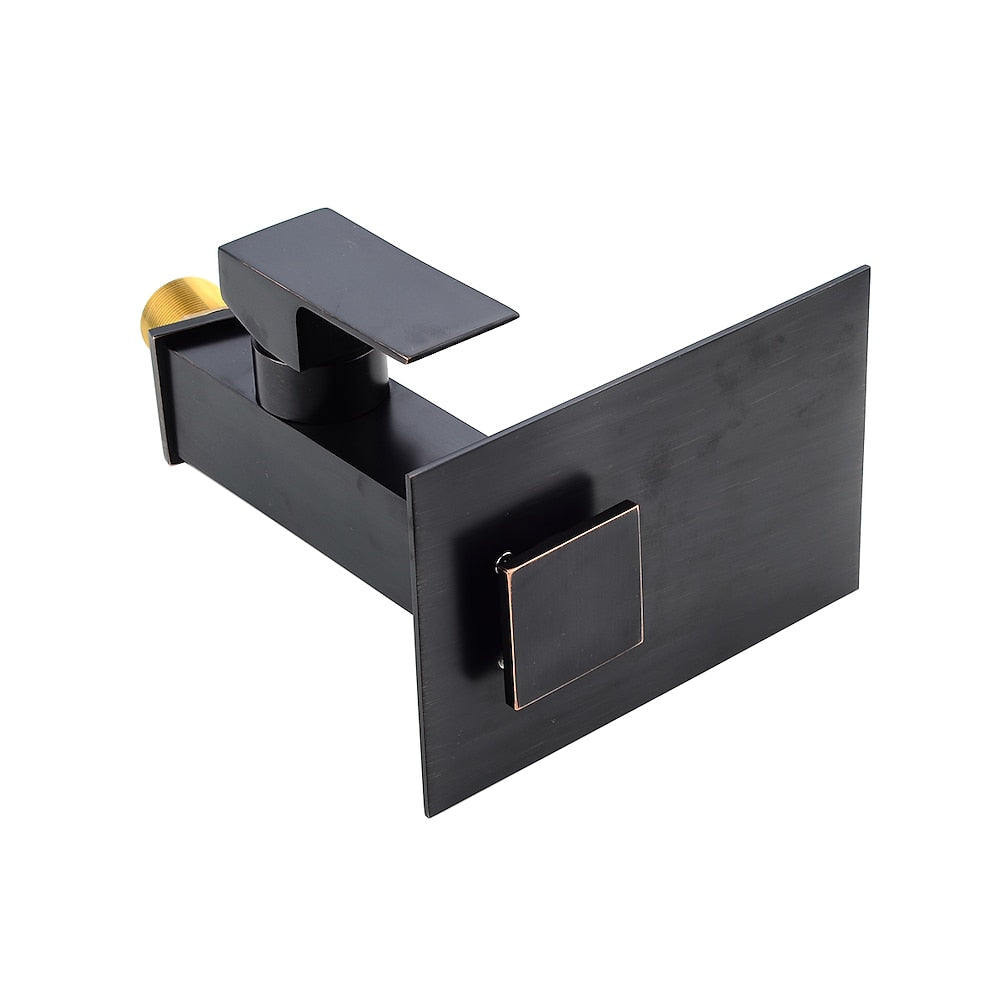 LED Waterfall Bathroom Faucet, Single-Hole Single-Handle Brass Faucet, Brushed Nickel / Chrome / Oil-Rubbed Bronze